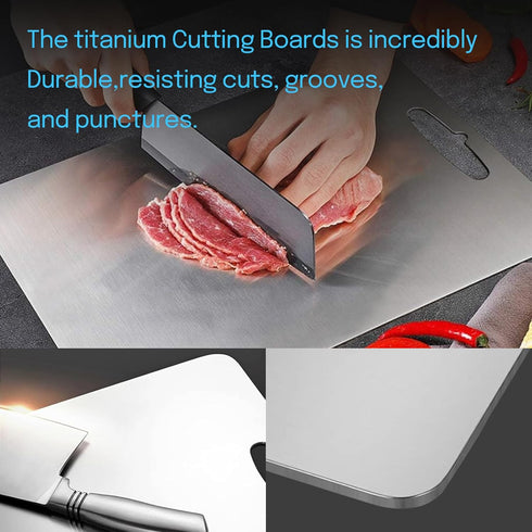 Titanium Cutting Board, Cutting Boards For Kitchen, Double-Sided Food-Grade Titanium Cutting Board For Cutting Fruits