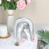 3Pcs HMASYO Sliver Arch Decorative Objects Statue, Coffee Table Bookshelf Aesthetic Decor for Living Room Bedroom