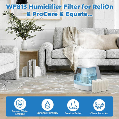 Freeboy Wf813 Eqwf813 Replacement Humidifier Filters for Equate Eqwf813 Eq-2119-Ul; Procare Pcwf813; 4 Pack