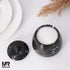 4.5 Inch Countertop Black Marble Salt Cellar Salt and Pepper Container, Salt Jar, Salt Dish, Salt Holder, Spice Jar