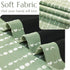 jinchan 95% 84 inch Set 2 Blackout Bohemian Moon Phase Print Bedroom Curtains Long sage Green Pole Pocket Rear tab