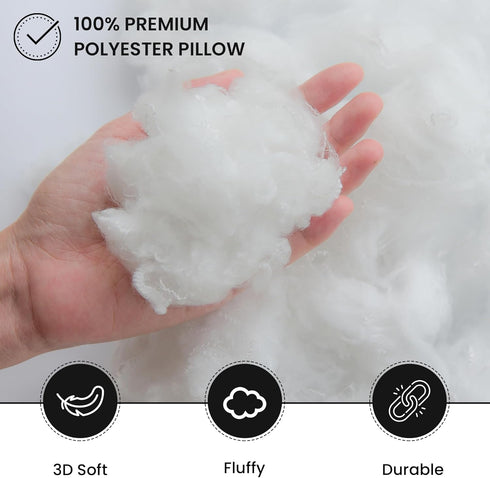 Foamily Throw Pillows Insert, 18 x 18 Inches (Set of 4), Hypoallergenic, Made in USA.