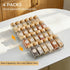 4 Tier(4 Packs), 11" 22" Acrylic Spice Drawer Organizer Expandable from to Seasoning Organizer Tray for Kitchen - Clear