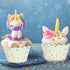 50 Pcs Colorful Greaseproof Paper Baking Cups, Large 5 Oz Cupcake Paper Liners for Weddings and Parties (D).