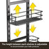 Orimade Adjustable Anti-slip Shower Caddy, Rustproof Hanging Organizer with 2 Hooks for Shower Storage