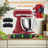 Mixer Slider Mat for Kitchen aid Stand Mixer With 2 Black Mixer Accessories,Kitchen Appliance Slide Mats Pads Compatible with Kitchen aid 4.5-5 Qt Tilt-Head Stand Mixer