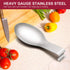 Spoon Rest Set of 2 - E-far Stainless Steel Spoon Ladle Holder for Kitchen Stove Top, Dishwasher Safe