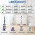 3 Packs Upholstery Tool, Crevice Tool and Dust Brush for Shark Navigator Lift-Away Vacuum Cleaner Models NV350-NV370