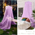 Jeteventy Bed Canopy for Girls, Princess Bed Curtain Net for Single to King Size, Quick Easy Installation (Purple)