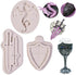 Dragon Silicone Fondant Molds, 3 PACK Swords Shield Battle Mold for Cake Decorating, Cupcakes, Chocolate