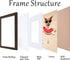8x8 8 8 4 4 8 8 8x8 Picture Frame Walnut, Oak Wooden x Picture Frames Matted to x Square x Frame with Real Glass