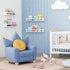 24 Inch Set 4, Forbena Wall Bookshelf for Kids Bedroom of White Floating Nursery Book Shelves for Baby Toddler Children