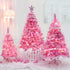 Christmas Pink Mini String Lights, 100 Count 25 Feet Waterproof Fairy Lights for Indoor Outdoor Decoration