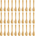 jiebor 30Pcs Mini Small Wooden Spoons Tiny Wood Spoons Bulk for Tea Coffee
