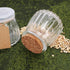 4oz 24 Pack Glass Jars with PE Lids and Cork Lids, Mini Pudding Jars Yogurt Jars Containers for Spice, Jam, honey