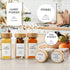 398 24 4oz AISIPRIN Glass Spice Jars with Labels, pcs Spice Containers with Bamboo Lids, Square Spice Bottles