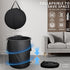 24 Gallons Collapsible Trash Can with Gloves, Camping Trash Can with Lid, Pop Up Garbage Can for Outdoor, Large