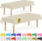 DecorRack 2 Rectangular Tablecloths, BPA-Free Plastic, 54 x 108 inch for Parties, Picnic, Camping, Ivory (2 Pack)