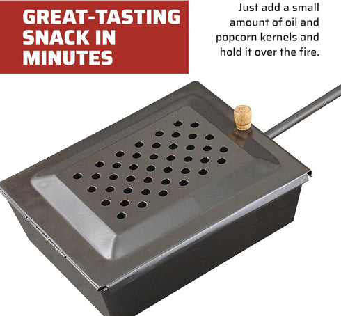 Camp Chef Popcorn Popper for Campfire - Make 3.5 Quarts of Popcorn - Camp Cooking System Accessories