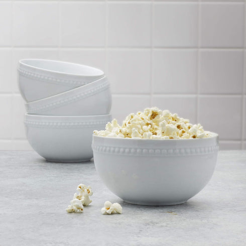 26 Everyday White Ounce Porcelain Soup Cereal Bowls