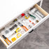 DCA 25 PCS Clear Plastic Drawer Organizer Tray, Storage Bins for Makeup, Kitchen Utensils, Office