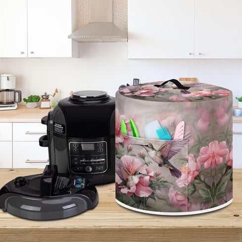 Two Hummingbirds Appliance Dust Cover for Instant Pot, 6 Qt Accessory Set, Kitchen Appliance Covers