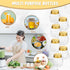 Suclain 50 Pcs 2 oz Honeycomb Plastic Jars with Gold Lids, Mini Honey Jars for Party Wedding Favors, DIY Gift