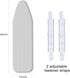 Ironing Board Cover and Pad, Standard Size 15" x 54", 4 Layers Extra Thick, Scorch Resistant with Elastic Edge