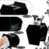MUOUAKATE 3 Gothic Decor Coffin Toothbrush Holders for Bathrooms - Black Acrylic Halloween Goth Bathroom Decor, Spooky