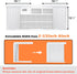 GCGOODS Window Air Conditioner Side Panels with Frame, Adjustable Kit for 8,000 BTU Units