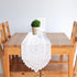 Tinsow 2 Pack Cotton Crochet Lace Rectangular Table Runner, Dresser Scarf Doilies (White Style, 13" X 44")