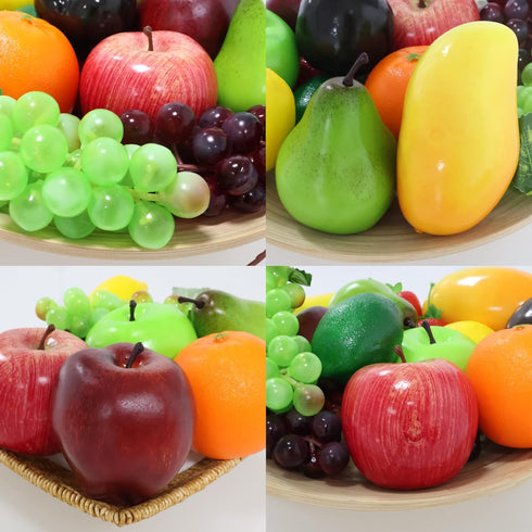 20 Pack, Pcs Fake Fruit Artificial Fruit for Decoration Party, Realistic Fake Fruits Table Centrepieces Decoration Home