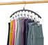Legging Organizer for Closet, Metal Yoga Pants Hangers with 10 Clips, Space Saving, Black