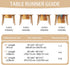 AILUER 71in Burnt Orange Farmhouse Table Runner Vintage Abstract Blue and Orange Table Runner Messy Rust Painting