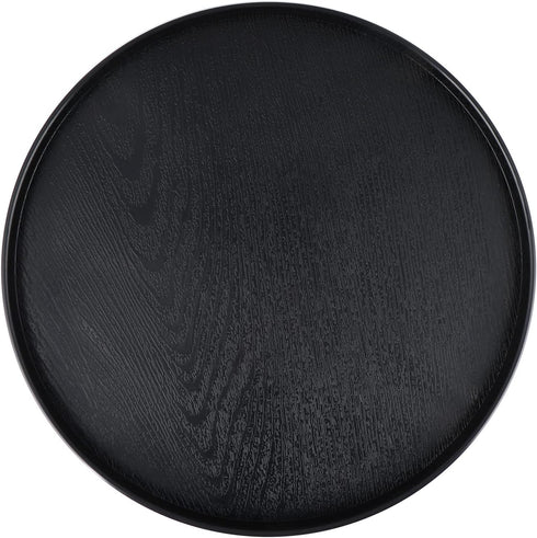 MDLUU Plastic Serving Tray, 13" Ottoman Tray, Round Butler Tray for Breakfast in