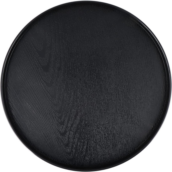 MDLUU Plastic Serving Tray, 13" Ottoman Tray, Round Butler Tray for Breakfast in