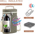 ZORMY 2 Bottle Insulated Wine Carrier Bag for Travel, Wine Carrier Tote Cooler Bag with Shoulder Strap & Corkscrew Opener, Perfect Wine Lover's Gift, Great for Picnics and Outdoor Entertaining
