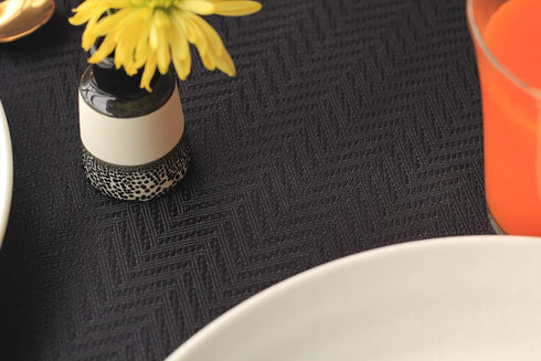 Black Table Runner 36 inch, Wrinkle-Free Dresser Scarf, Waterproof Coffee Table Runner, Outdoor Short Small Dining