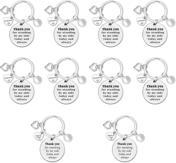 Dabihu Maid of Honor Keychain, Bridesmaid Gift, Matron of Honor Wedding Gift, Bride Tribe Favor