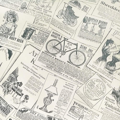 Lependor Removable Self Adhesive Printed Stick Wall Paper Peel and Stick Decorative Shelf Drawer Liner Roll- 17.71" X 393" (17.71" X 32.8 ft, Newspaper) by Lependor