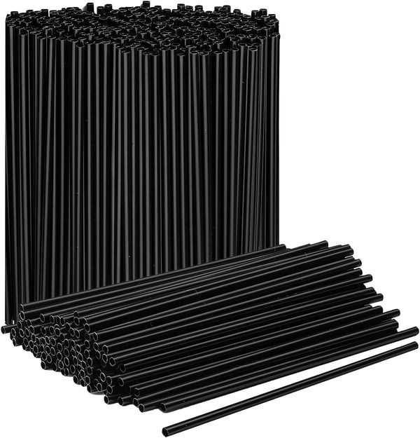 Prestee Plastic Coffee Stirrers, 2000ct, 5" Disposable Stir Stick for Drinks and Coffee, Black