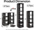 8-Tier Closets Kitstorack Vertical Plastic Shoe Rack, Freestanding Stackable Storage Organizer for Small and Tight