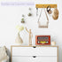 VIS'V Wall Mount Key Holder, Large Self Adhesive Metal Key Rail with 4 Hooks, Keychain Holder Gold