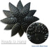 Metal Flower Wall Art Decor, 10" Rustic Modern Antique Floral Sculpture, Distressed Iron Wall Hanging for Home