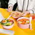 Microwave Ramen Bowl, Cooker with Lid, Plastic Mixing Salad Pasta Fruit Rice Cereal Instant Noodles Soup Maker Set