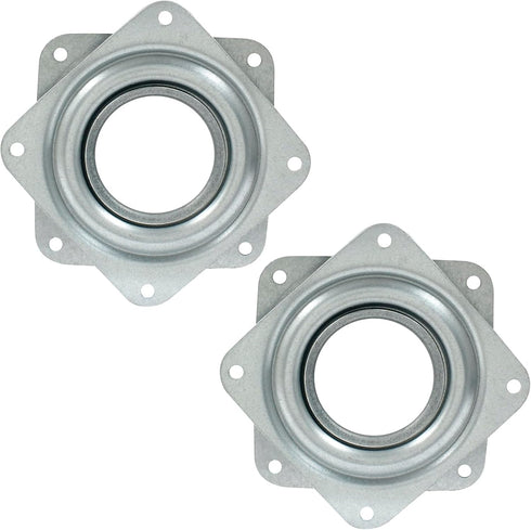 2pcs 3" Square Heavy Duty Lazy Susan Turntable, Steel Ball Bearing Rotating Tray for Dining Table, Pantry, Organizer