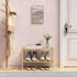 2 Small Shoe Rack, Multipurpose Tier Shoe Organizers RackSmall Bamboo Shelfs for Shoes, Plants, Books, Living Room