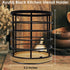 Black Kitchen Utensil Holder, 360° Rotating Caddy for Countertop, 5.2" x 6" Large Cylinder Spatula Holder