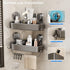 1 Pack Mustorn Suction Cup Shower Caddy Corner, Suction Corner Shower Shelves No Drilling, Rustproof Shower Organizer