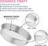 E-far 8 Inch Cake Pan Set of 3, Stainless Steel Round Layer Cake Baking Pans, Non-Toxic & Dishwasher Safe